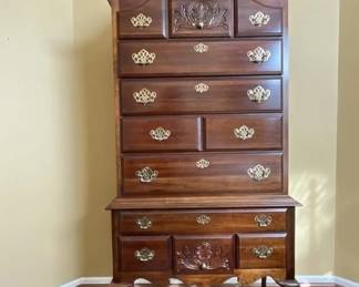 Lot 147 | Vtg American Drew Highboy Dresser
