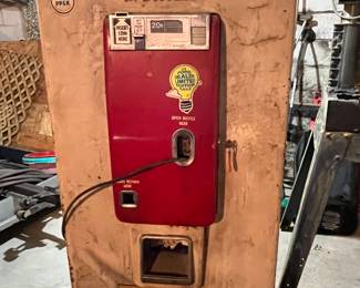 1955 Coke machine that was used at the Payne Ford Motor Company in New Tazewell, TN.  It was in the dealership from the 1960's-1990's.  Vendo XV - 80A
