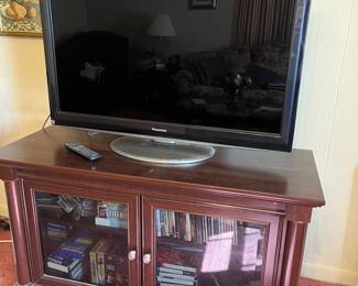 Panasonic tv and entertainment center 