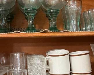 assorted glassware