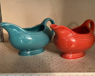 Fiestaware gravy boats