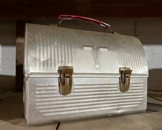 vintage aluminum lunch box