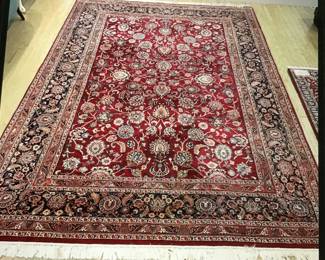 KASHAN hand woven wool rug, 13 x 9