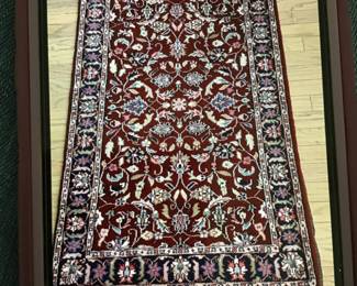 KASHAN hand woven wool rug. 3 x 5.