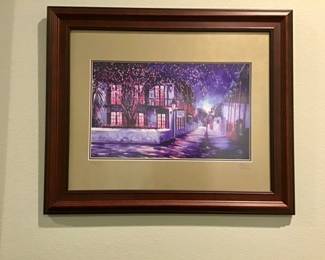 Peter O’Neill signed and numbered print. O’Neill rose to fame for his 9/11 work “Two Minutes of Silence”, a painting depicting a kneeling firefighter. His works are in private and corporate collections both nationally and internationally. 