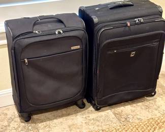 Clean and ready to go spinner luggage. Delcy And Samsonite