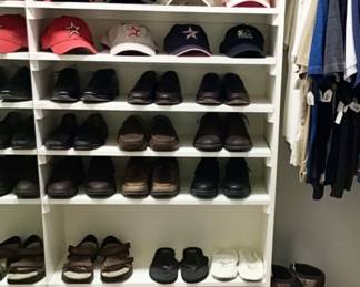 Men’s dress shoes, casual shoes, boots, sized 10 1/2. Johnson and Murphy, UGG, Allen Edmonds, Rockport, Justin Roper, Rogerson, Muck Boot Company. 