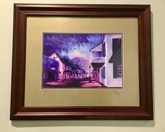 Peter O’Neill signed and numbered print. O’Neill rose to fame for his 9/11 work “Two Minutes of Silence”, a painting depicting a kneeling firefighter. His works are in private and corporate collections both nationally and internationally. 