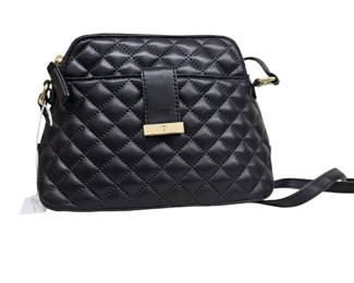 Ladies black leather "Quilted" purse from Talbots