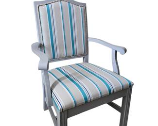 One of a pair of upholstered  chairs