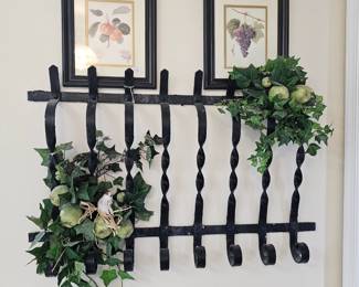 Cast iron wall decor