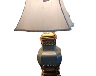 Unusual metal footed lamp