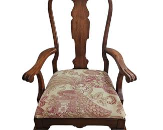 QUEEN Anne arm chair ...one of two matching dining table