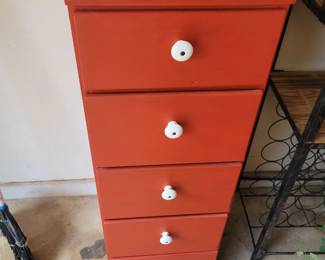 5 Drawer utility cabinet