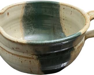 Signed Stoneware Batter Bowl