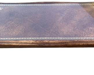 Antique Embossed Leather Coffee Table