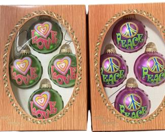 Peace Christmas Ornaments