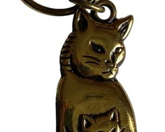 Metal Cat Keychain