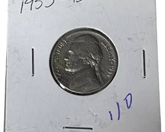 1955 D Nickel