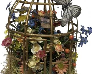 Vintage Mid Century Bird Cage