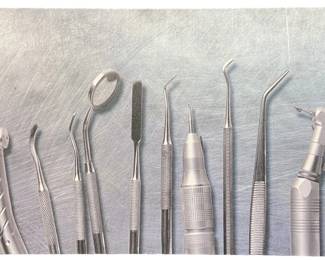 Dental Tools Wrapped Canvas