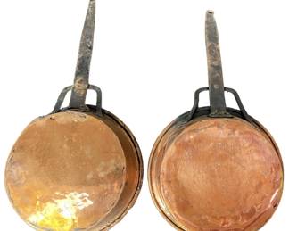 Rustic Farmhouse Copper Pans