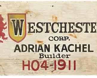 Westchester Wood Sign