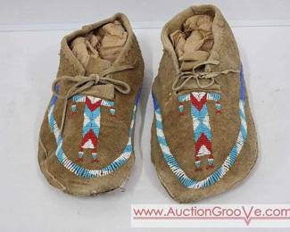 13 Native American Beaded Moccasins