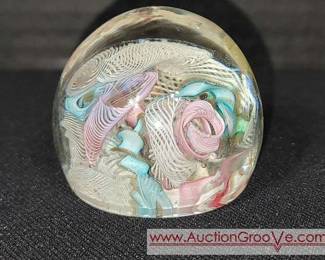 Murano Art Glass Latticino Ribbons