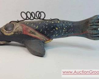 4 Antique Weighted Fish Decoy