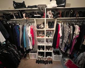 Lots of Women’s Clothes, New and Barely-worn Shoes, Purses 