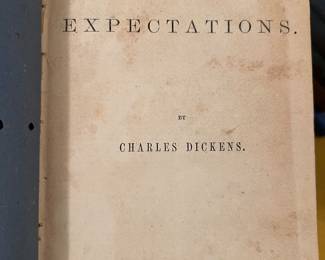 9 book set of Dickens, late 1800s