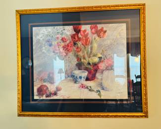 Framed Floral Art Print