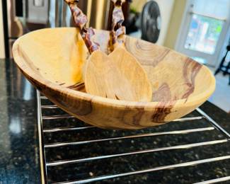 Wood Salad Set