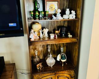 One of Two Bookshelves, Decor and Collectibles 