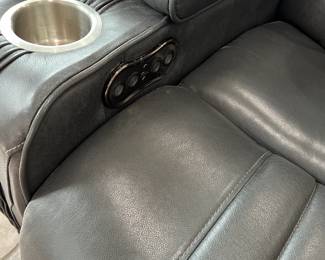 PRE-SALE AVAILABLE: $600 (Excellent Condition!) Power Recliner with Adjustable Headrest, Hidden Storage w/Cup Holders in each Arm