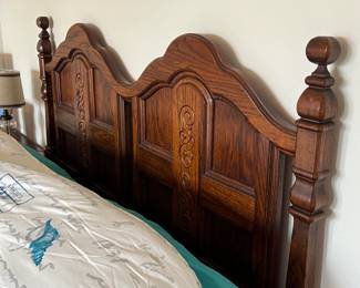 PRE-SALE AVAILABLE: $500 (Excellent Condition) Solid Wood Queen Bed, Burlington