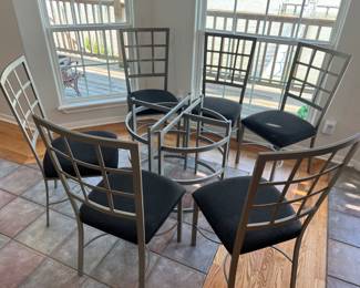 PRE-SALE AVAILABLE: $300 (Glass-top excluded)             7 Piece Dining Set 