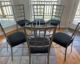 PRE-SALE AVAILABLE: $300 (Glass-top excluded)             7 Piece Dining Set 