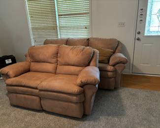 Sofa & loveseat (matching chair, not pictured)
All pieces recline. 