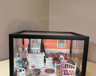"California Girl"  handmade themed shadowbox