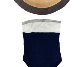 Chanel Swimsuit and Hat