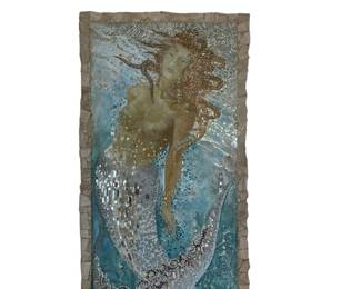 Giant Mermaid Mosaic Made in St. Tropez