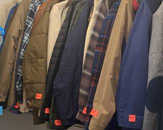 Men's clothing. and some other clothing items.