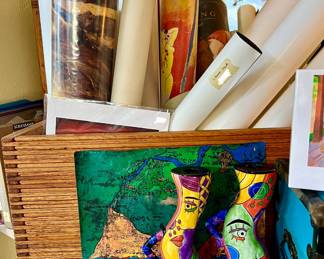 GOOD ASSORTMENT OF MUSEUM ART POSTERS.