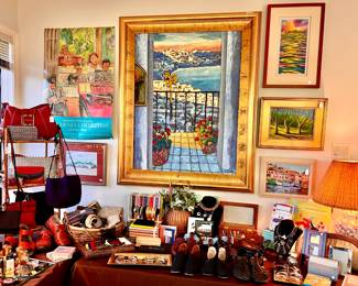 COSTUME JEWELRY, MORE ART, HANDBAGS.