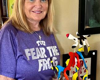 ONE OF KIM'S FAVORITE PIECES OF ART. FUN DOG!