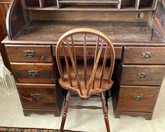 Roll Top Desk Scratches on tabletop $150