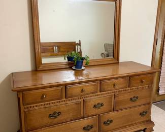 Ethan Solid Maple Dresser with Mirror $165