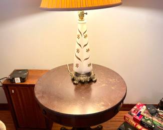 Antique Round Table Light Scratches on Top. $95